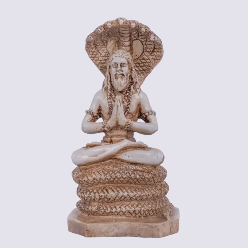 Statue of Patanjali-Ivory Antique Finish