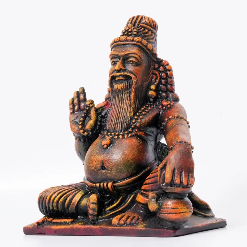 Statue of Agathiyar-Antique Finish - Image 3