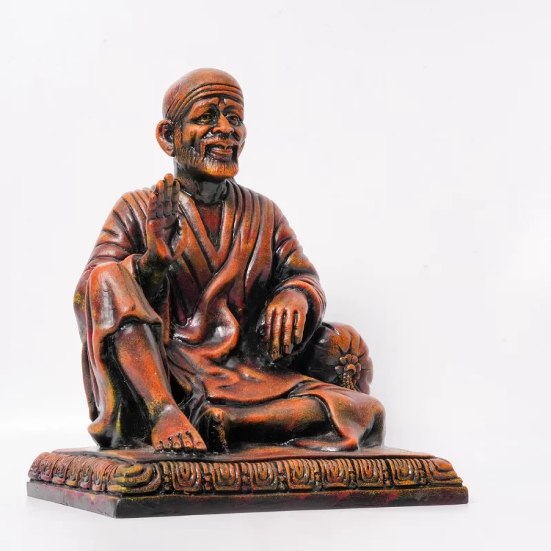 Statue of Sai Baba - Antique Finish - Image 4