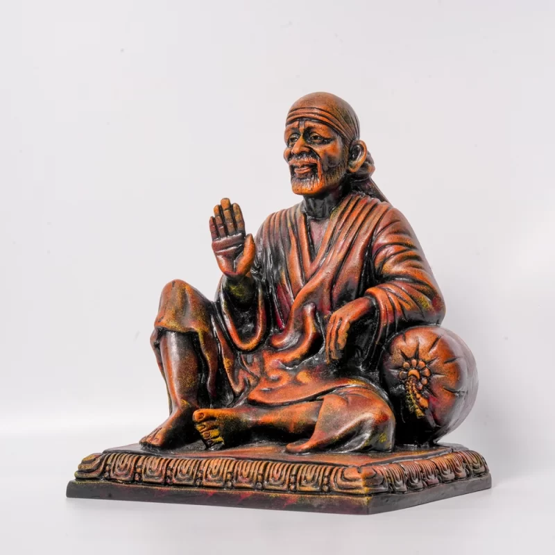 Statue of Sai Baba - Antique Finish - Image 2