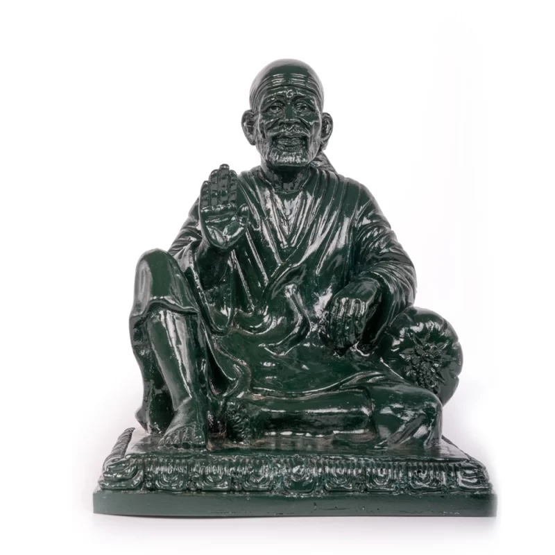 Statue of Sai Baba - Jade Finish