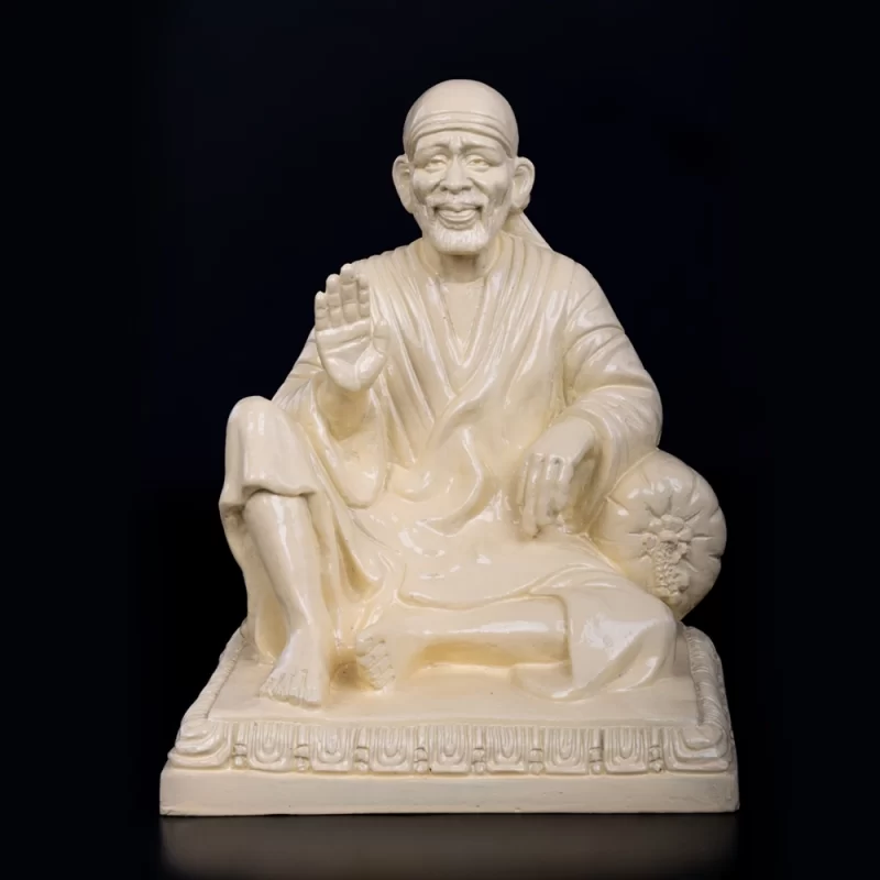 Statue of Sai Baba - Ivory Finish